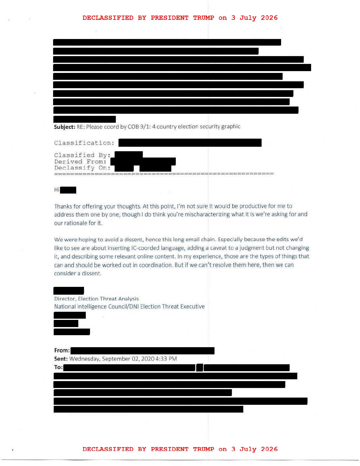 Scan of Email — RE: Please Coord by COB 9/1: 4-Country Election Security Graphic (3 September 2020), page 6