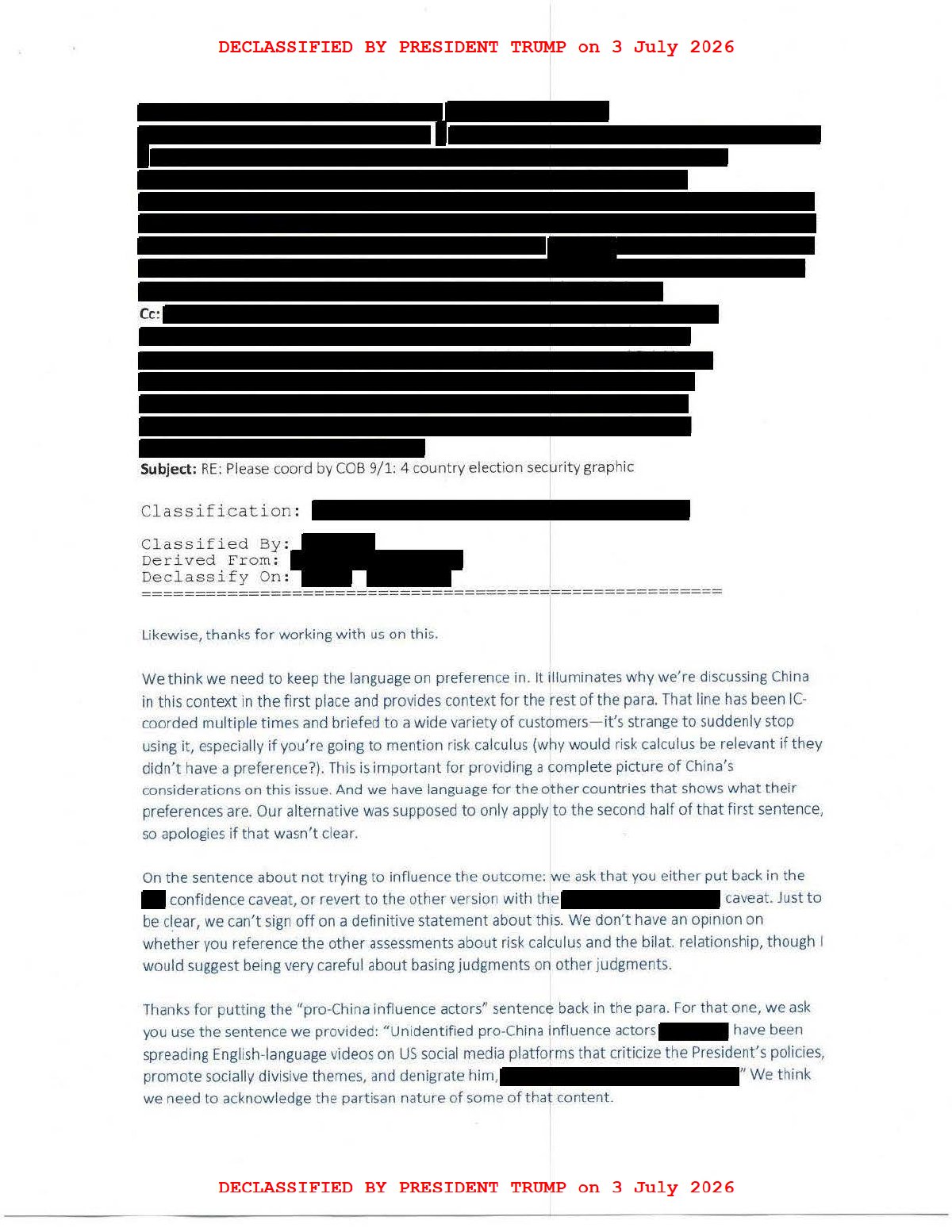 Scan of Email — RE: Please Coord by COB 9/1: 4-Country Election Security Graphic (3 September 2020), page 9