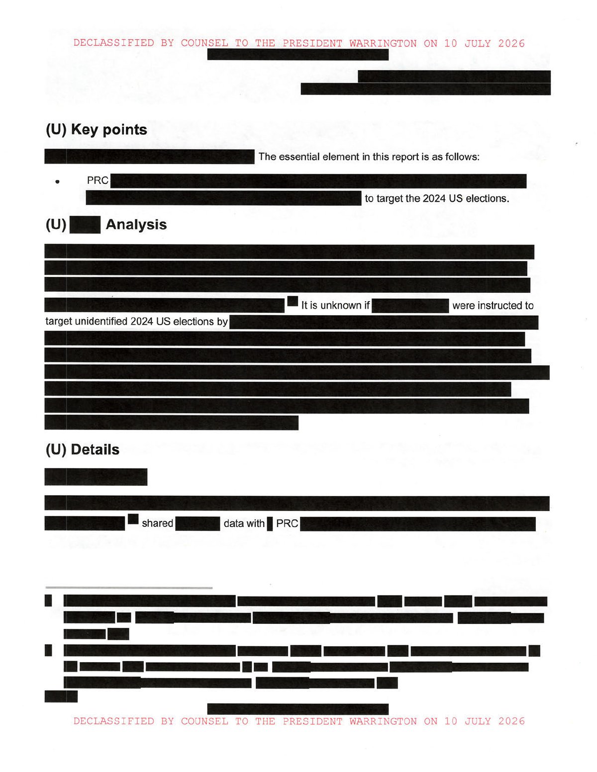 Scan of PRC Discussion of Targeting the 2024 U.S. Elections (2023 Reporting), page 2