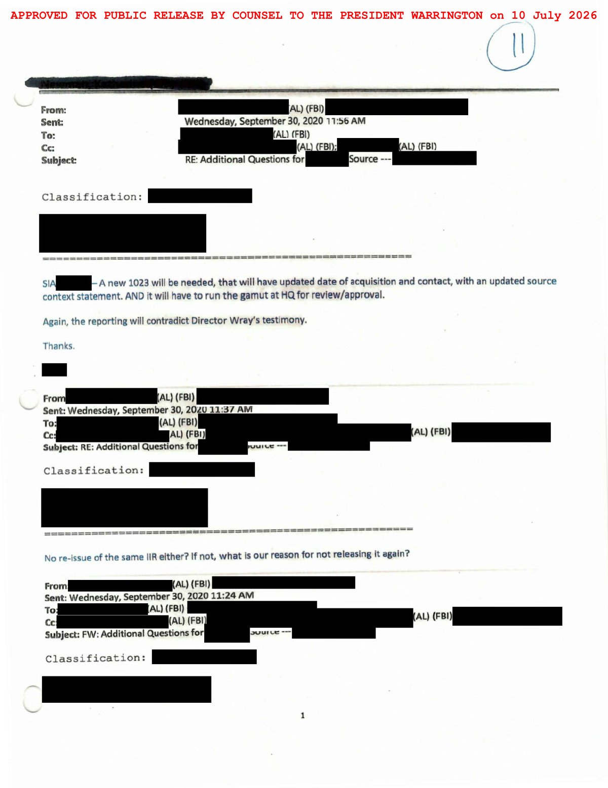 Scan of FBI Albany Briefing Handout / Tasking Package (Strategic Review of the Recalled IIR), page 24