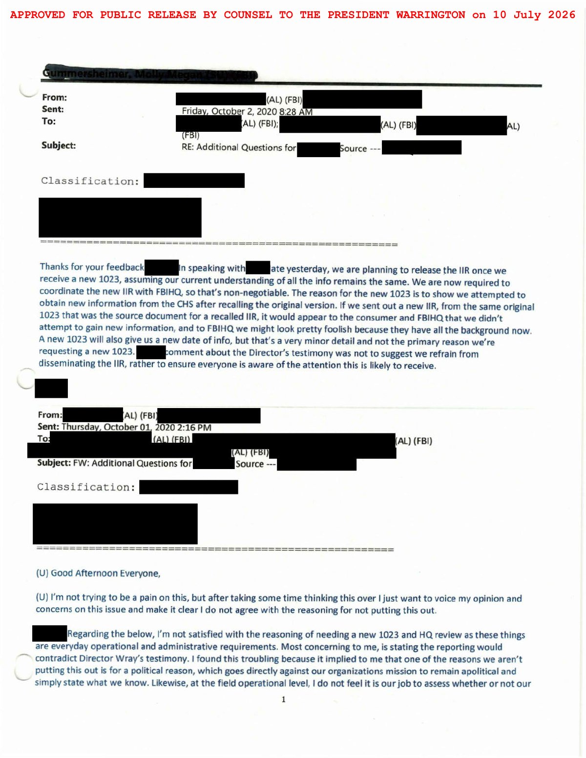 Scan of FBI Albany Briefing Handout / Tasking Package (Strategic Review of the Recalled IIR), page 25