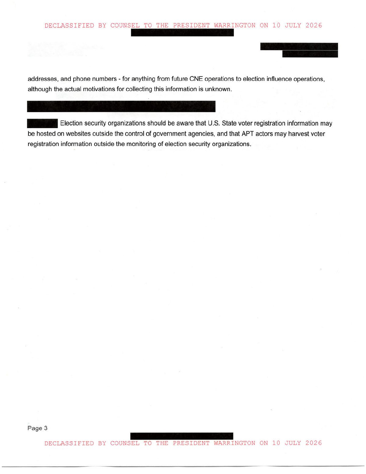 Scan of US Voter Registration for 6 States - clean - declass marked Redacted, page 3