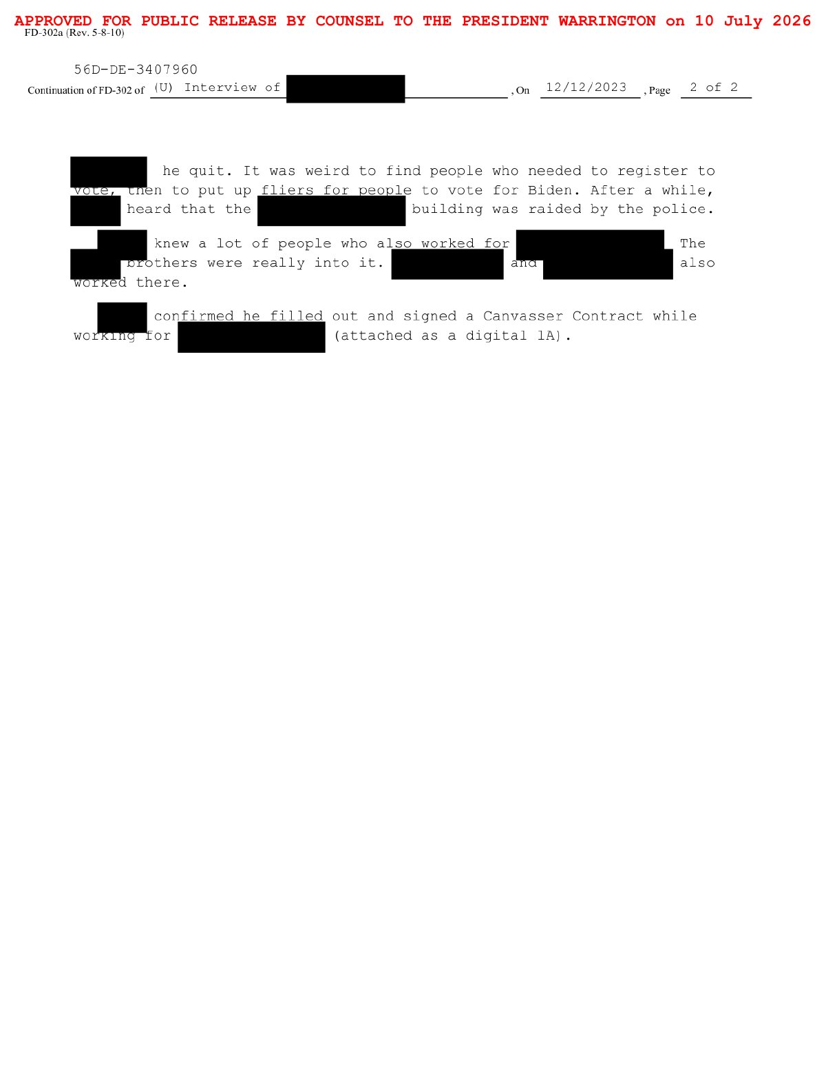 Scan of Canvasser Interview — 196 (Hourly; Fliers for Biden), page 2