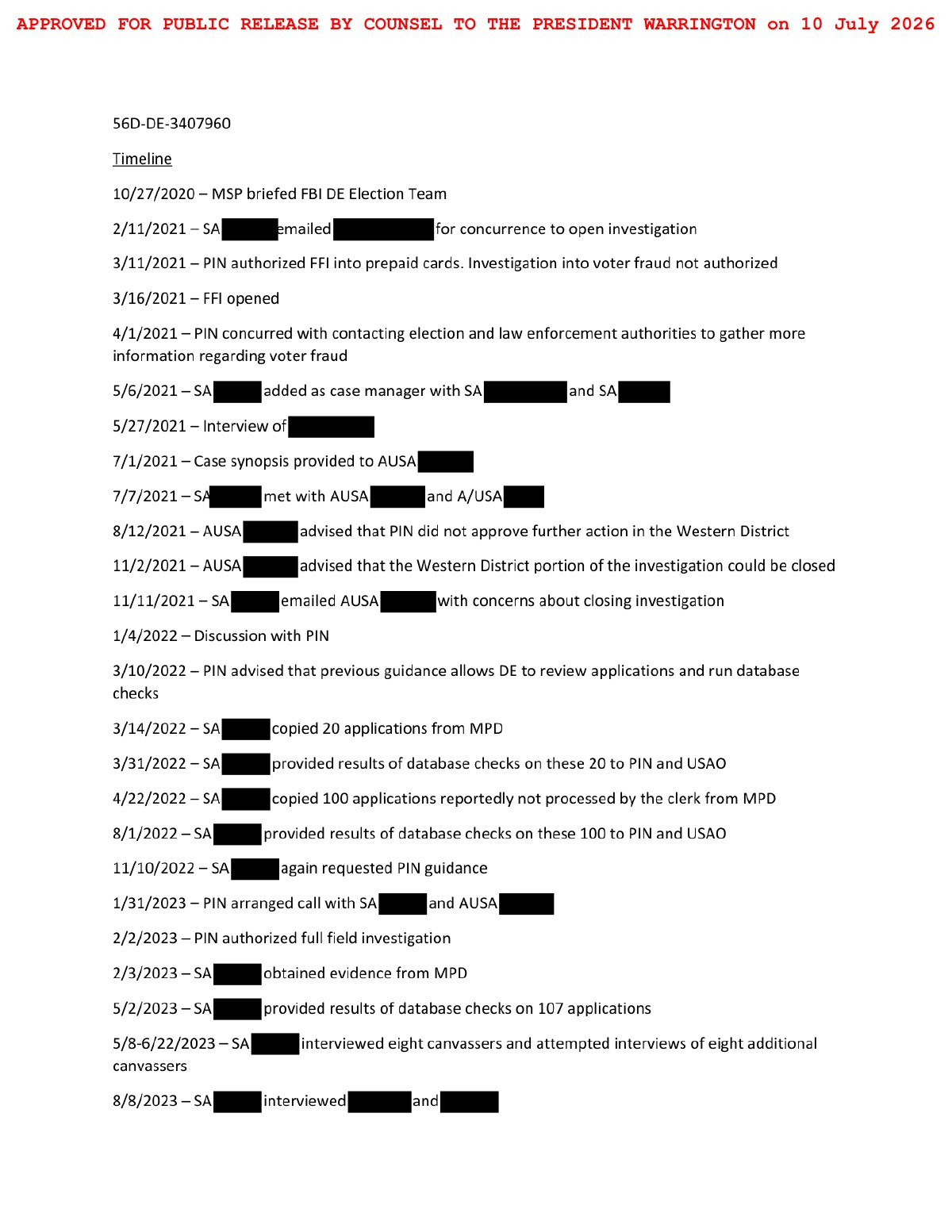 Scan of Four-Year Case Timeline, page 1