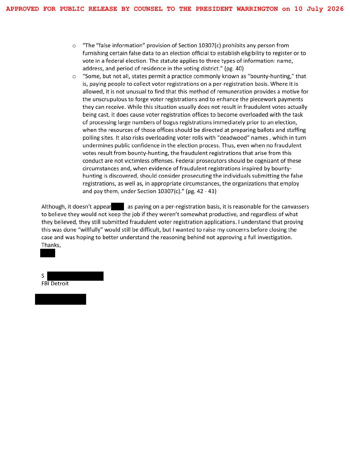 Scan of GBI Strategies — Pre-Closing Scope Discussion Email, page 2